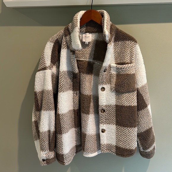 LE LIS fleece jacket button down - Picture 1 of 10